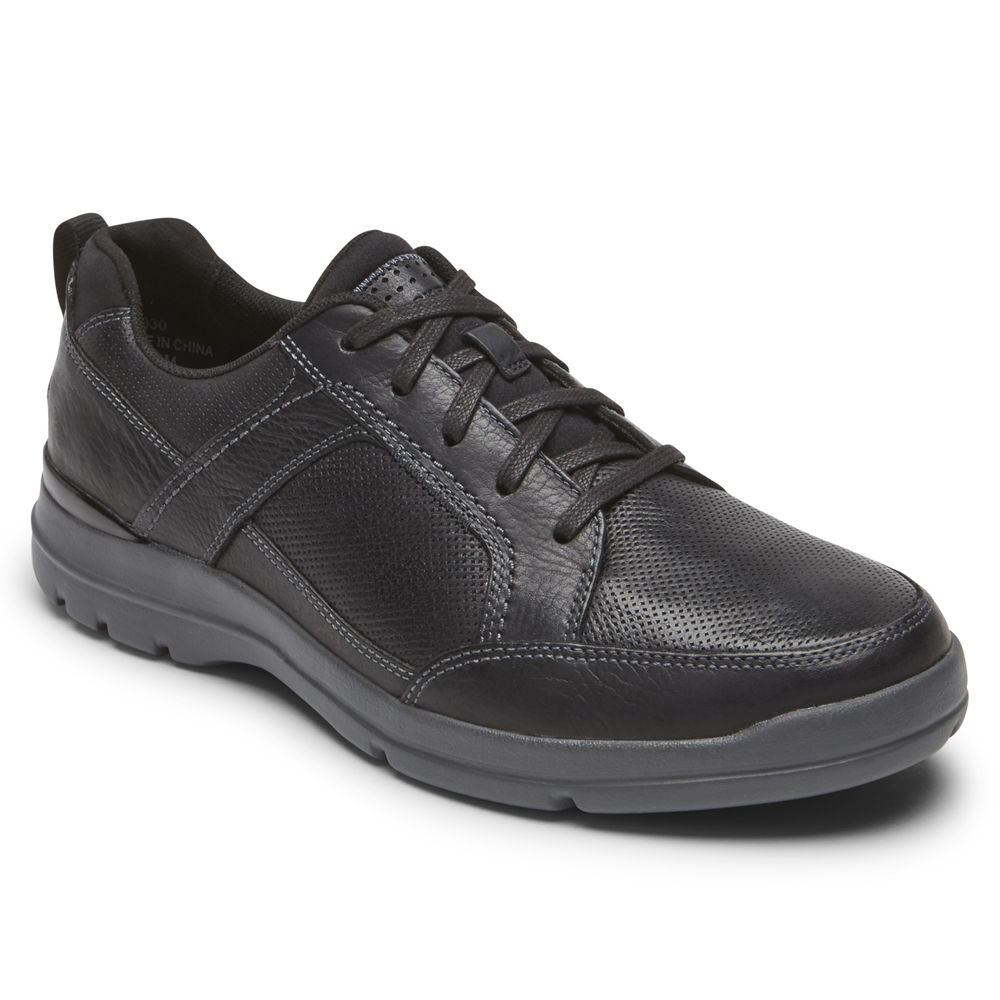 Rockport Mens City Edge Lace-Up - Sneakers Black - UKS318740